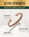 Adjustable Copper Magnetic Bracelet for Men & Women