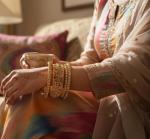 Exotic Gold Tone Filigree Bangle Bracelet Set