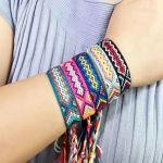 12 PCS Colorful Woven Friendship Bracelets for Girls