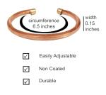 Handcrafted Durable Copper Twisted Bracelet in Natural Tone