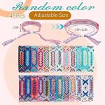 24 Pcs Adjustable Woven Friendship Bracelets