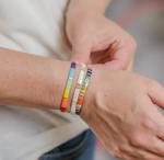 KELITCH Handmade Colorful Tila Beaded Bracelets