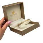 Ornate 14k Gold Moroccan Bangle Bracelet