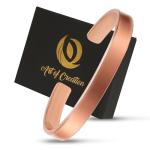 Handmade Pure Copper Adjustable Cuff Bracelet