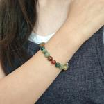 Handmade 8mm Natural Gemstone Yoga Bracelet