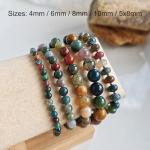 Handmade 8mm Natural Gemstone Yoga Bracelet