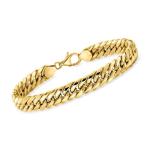 Italian 18kt Yellow Gold Cuban-Link Bracelet