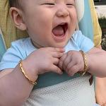 Ethlyn Gold Plated Stars Kids Lucky Bangles