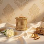 Gypsy Tribal Gold Plated Crystal Bracelet Set