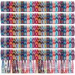 60 Pcs Adjustable Woven Friendship Bracelets