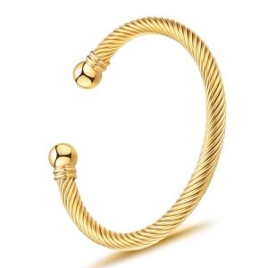 Stylish Twisted Cable Wire Bracelet for Women
