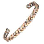 Feather Design Copper Magnetic Bracelet for All