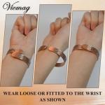 Feather Design Copper Magnetic Bracelet for All