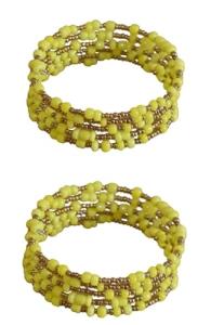 TEMBO AFRICA Set of 2 Handmade Beaded Bracelets for Women 10 loops each Wrap Bracelets Boho Jewelry Gifts Handmade From Africa