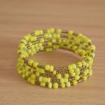 TEMBO AFRICA Set of 2 Handmade Beaded Bracelets for Women 10 loops each Wrap Bracelets Boho Jewelry Gifts Handmade From Africa