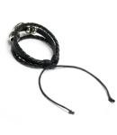 Moroccan National Flag Retro Leather Bangle Bracelet