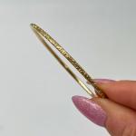 Gold Curlicue Moroccan Bangle Bracelet for Women