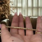 Gold Curlicue Moroccan Bangle Bracelet for Women
