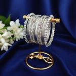 Boho Vintage Ethnic Silver Plated Bracelet Set