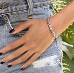Handmade Braided Silver Cuff Bracelet for Everyone