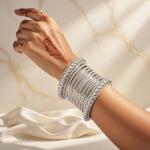 Boho Vintage Tribal Gypsy Crystal Bangle Bracelets