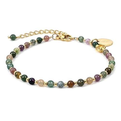 Vibrant India Agate Adjustable Bracelet for Women