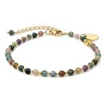Colorful India Agate Adjustable Bracelet for Women