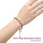 Colorful India Agate Adjustable Bracelet for Women