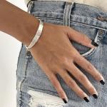 Handmade Hammered Sterling Silver Minimalist Cuff Bracelet