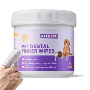 Pet Dental Wipes for Dogs and Cats, 50 Count