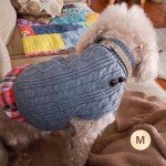 KYEESE Gingham Dog Sweater for Small Dogs