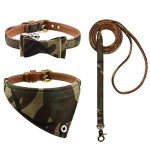 Bow Tie Dog Collar and Leash Set - 3PCS