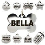Personalized Engraved Stainless Steel Pet ID Tags