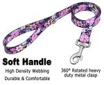Bohemian Floral Dog Collar and Leash Set