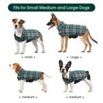 Cozy Reversible Plaid Dog Coat for Winter