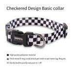 Adjustable Dog Harness and Leash Set - Checkered