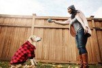 Red Plaid Dog Hoodie Sweater with Pocket