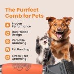GoPets Dual-Sided Professional Comb for Pets