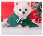 Christmas Dog Costume with Cape and Hat - Small