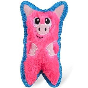 Outward Hound Invincibles Pink Pig Dog Toy