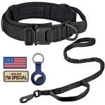 Adjustable Tactical Dog Collar and Leash Set