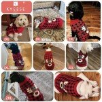 Reindeer Dog Christmas Sweater with Leash Hole, XL