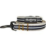 Blueberry Pet Reflective Dog Leash – Olive/Blue-Gray