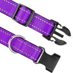 Joytale Adjustable Reflective Dog Collar for Medium Dogs