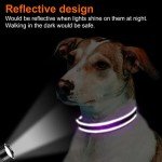 Joytale Adjustable Reflective Dog Collar for Medium Dogs