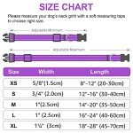Joytale Adjustable Reflective Dog Collar for Medium Dogs