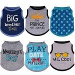 6 Pack Cozy Winter Shirts for Small Pets