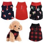 Cozy Red Buffalo Plaid Dog Sweaters (4-Pack)