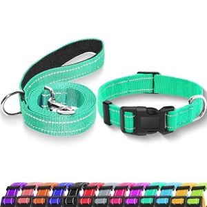 Maiiu Adjustable Reflective Dog Collar and Leash Set