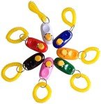 7-Pack Multicolor Dog Clickers with Wrist Bands